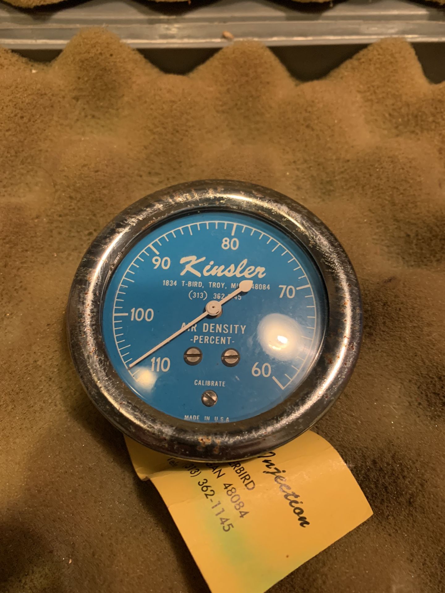 Kinsler Analog Air Density Gauge With Box