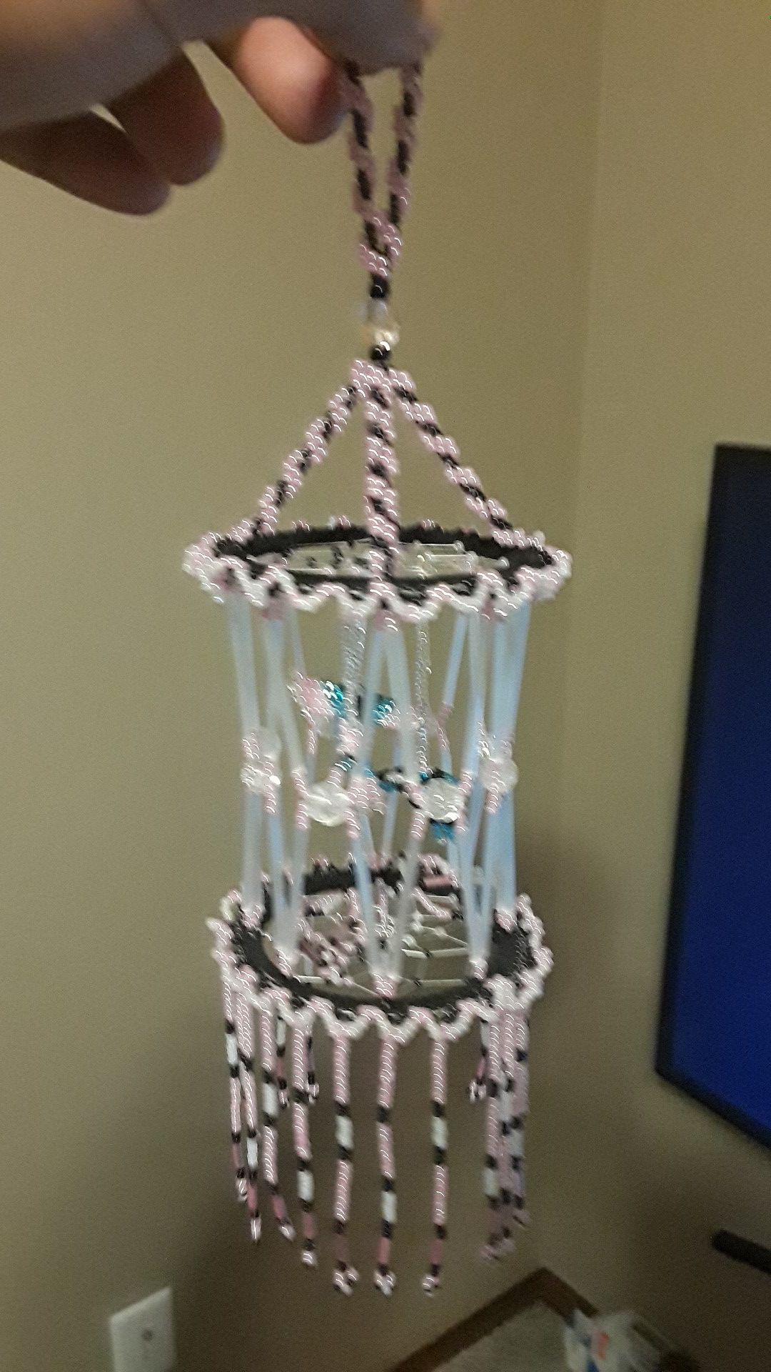 Beaded Bird Cage
