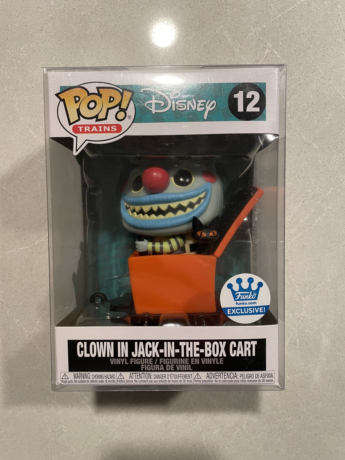 Clown Jack In The Box Cart Funko Pop Shop Exclusive Disney Nightmare Before Christmas Train 12 with protector NBC