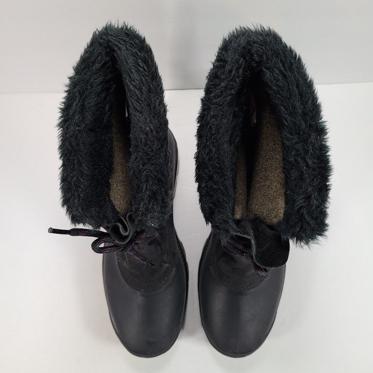 Sorel Men's Black Winter Snow Boots Size 12