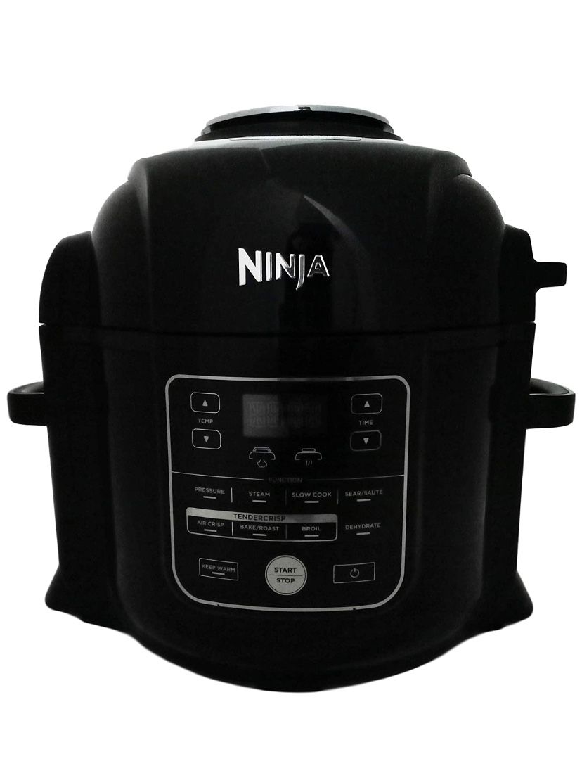 Ninja Foodi Pressure Cooker 9 in 1 TenderCrisp Technology 8- Quart Pot Capacity Air Crisp Sear Sauté Bake Broil Steam Slow Cook Dehydrate All in One