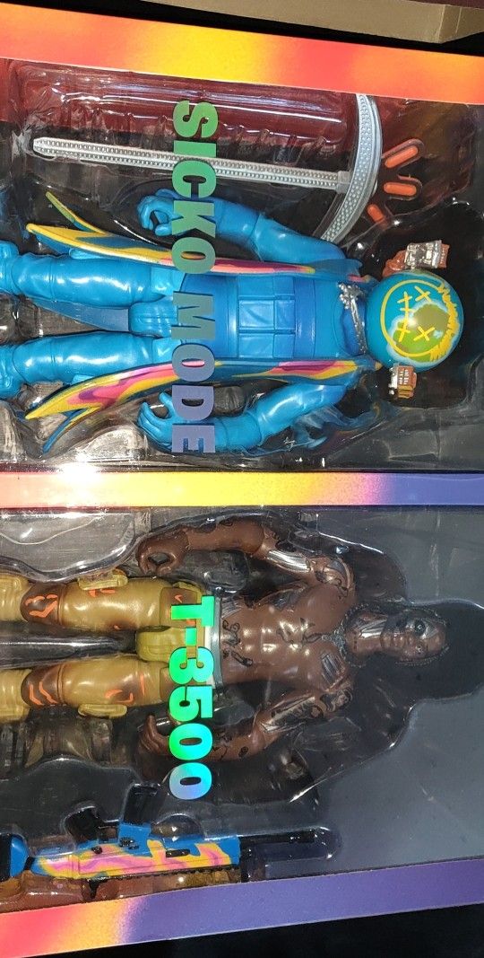 Fortnite X Travis Scott Cactus Jack Duo Action Figure Set New Collectable