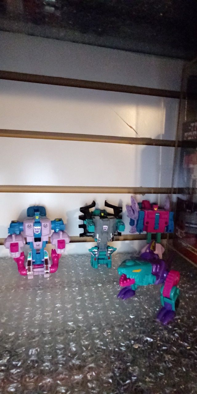 Vintage 1987 Seacons 4 G1 transformers