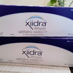 Xiidra Prescription Eye drops --2 Boxes--$100  for both boxes!! Thumbnail