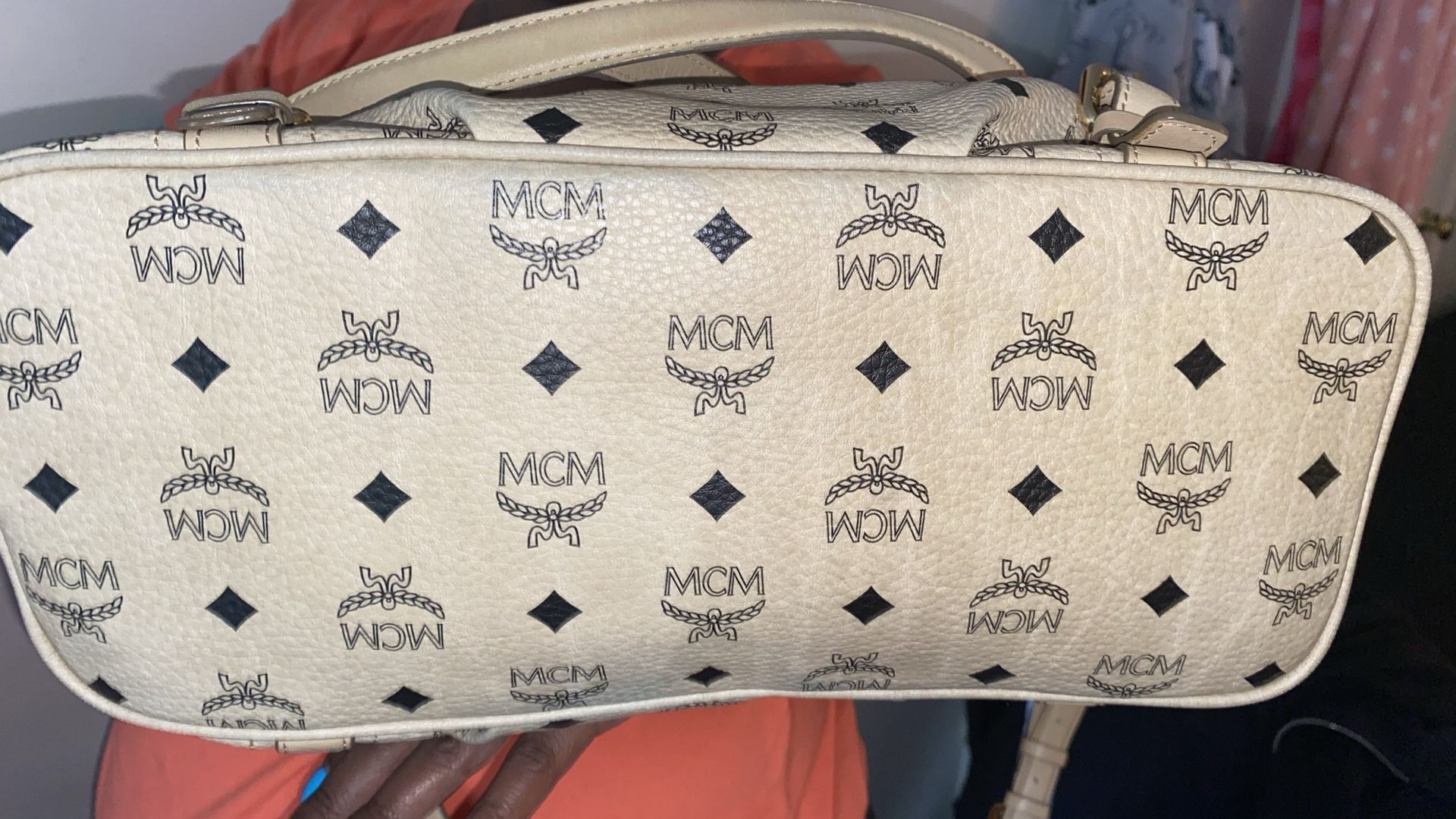 MCM Viesto Tote Bag, Gold