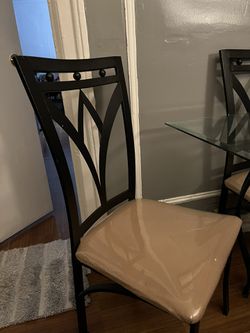 Glass Dinner Table with Chairs  Thumbnail