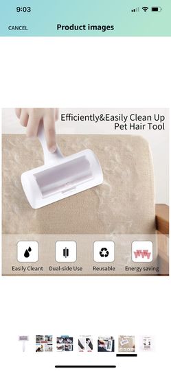 Pet Hair Remover Lint Rollers for Dogs Cats Hair Removing Self Cleaning Pet Dog Hair Remover Lint Brush Reusable Handy Perfect for Furniture Couch Ca Thumbnail