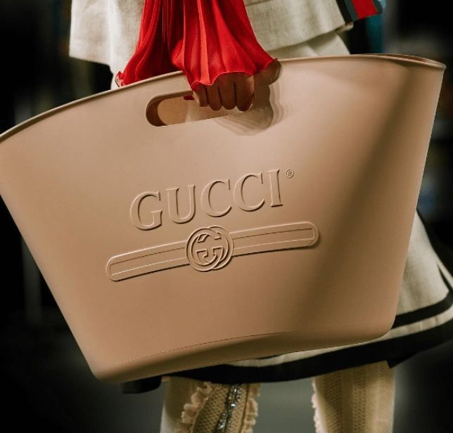 Gucci rubber tote bag