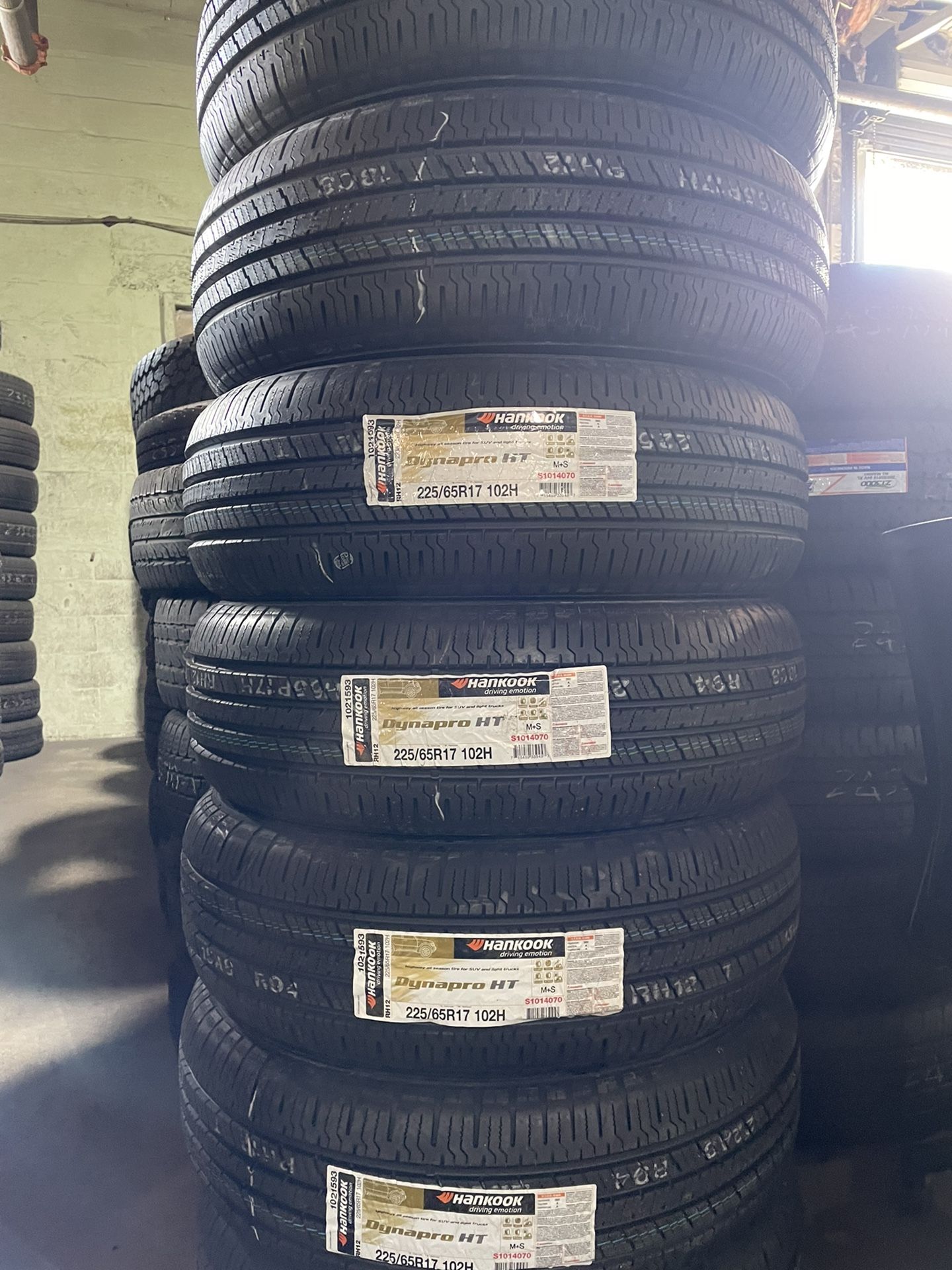 NEW! 225 65 17 HANKOOK TIRES (SET OF 4)! MORE BRANDS AND SIZES AVAILABLE! CONTACT US!