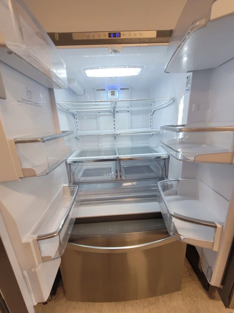 Kenmore Stainless Steel French Door Refrigerator Used Good Condition With 90day's Warranty