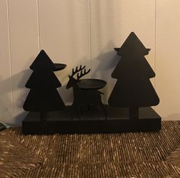 Country Metal Candle Holder  Thumbnail