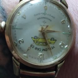 1953 Elgin shockmaster safety award watch from yellow cab 10k gold filled
 Thumbnail