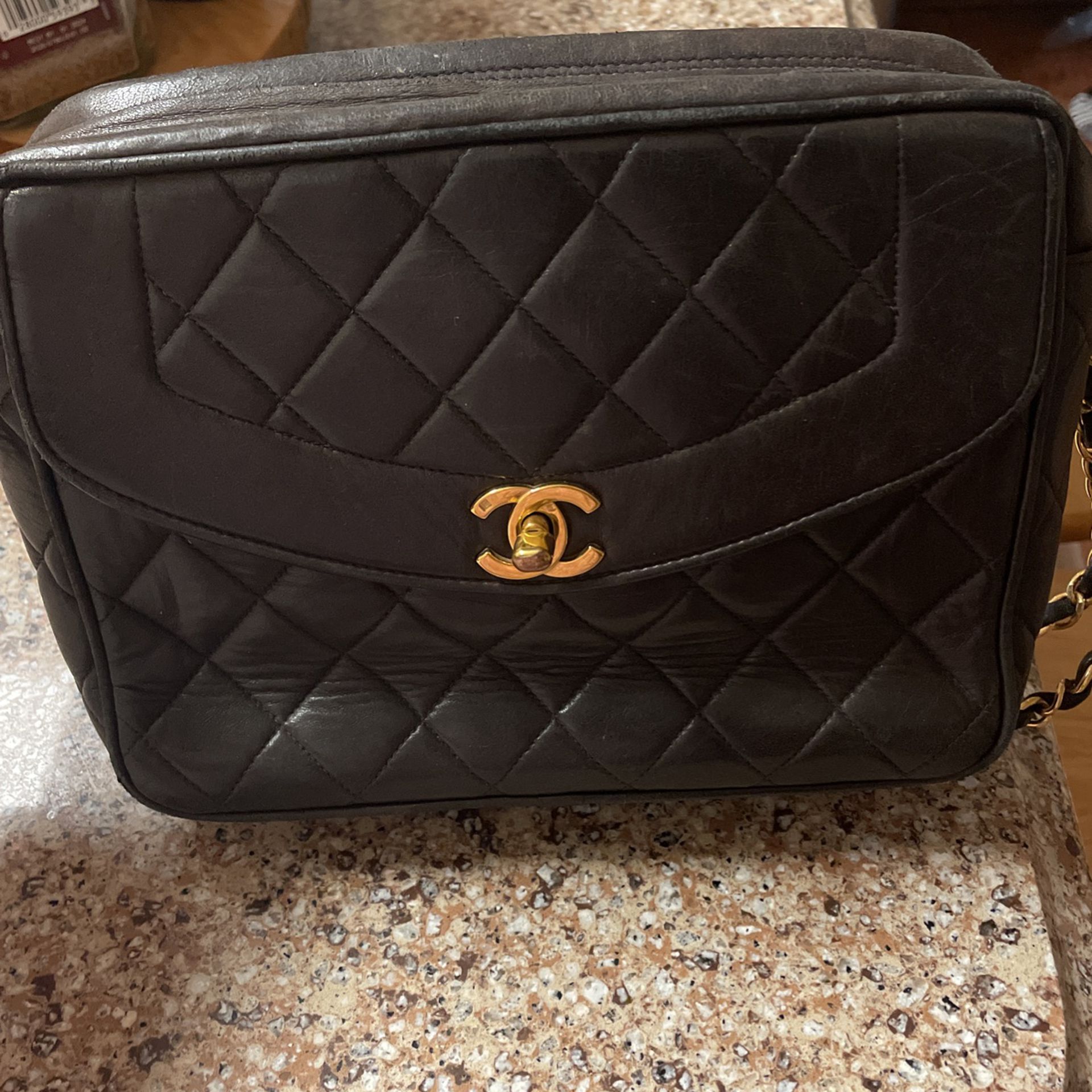 Used Chanel Bag Good Condition Real Leather leather