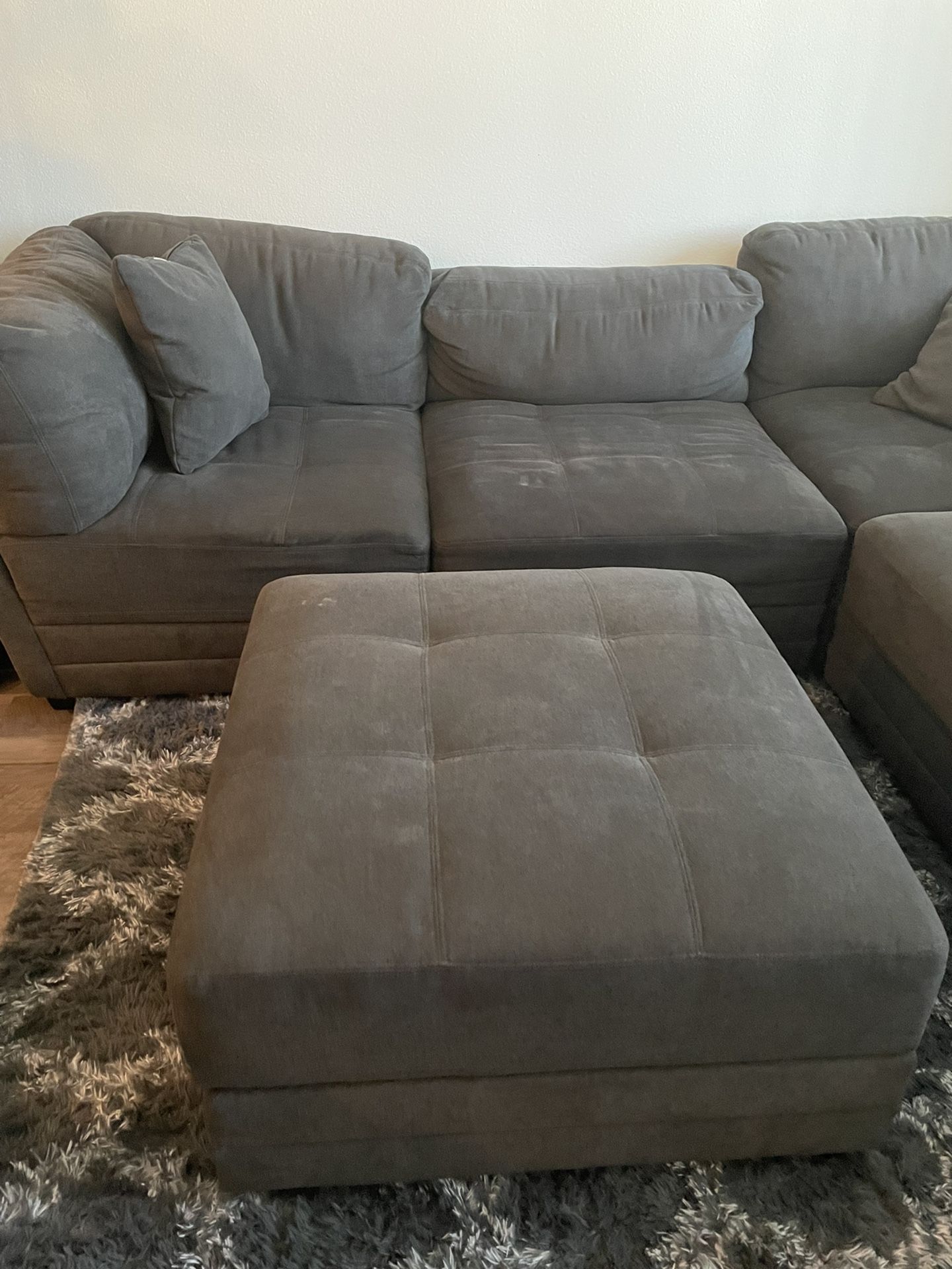 Dark Grey Sectional Couch
