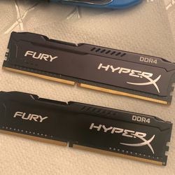 HyperX Fury 2400mhz DDR4 (2x8gb) RAM Thumbnail