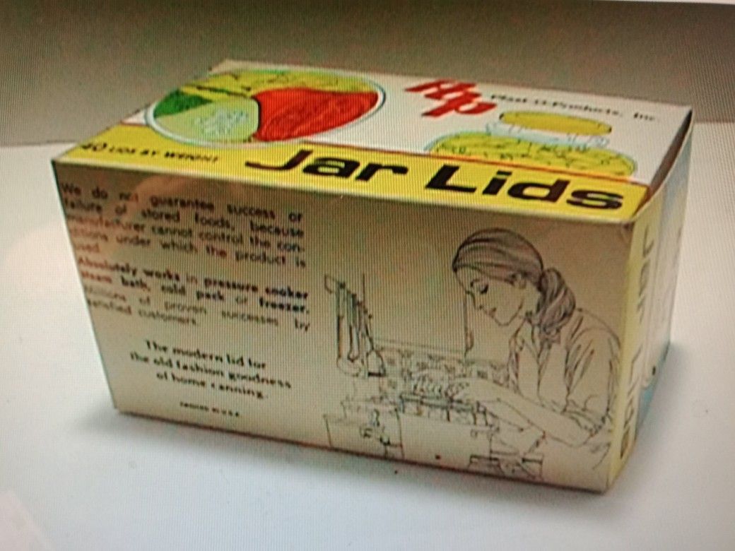 POP (Plast-O-Products) Canning Jar Lids-NEW (40 per box)
