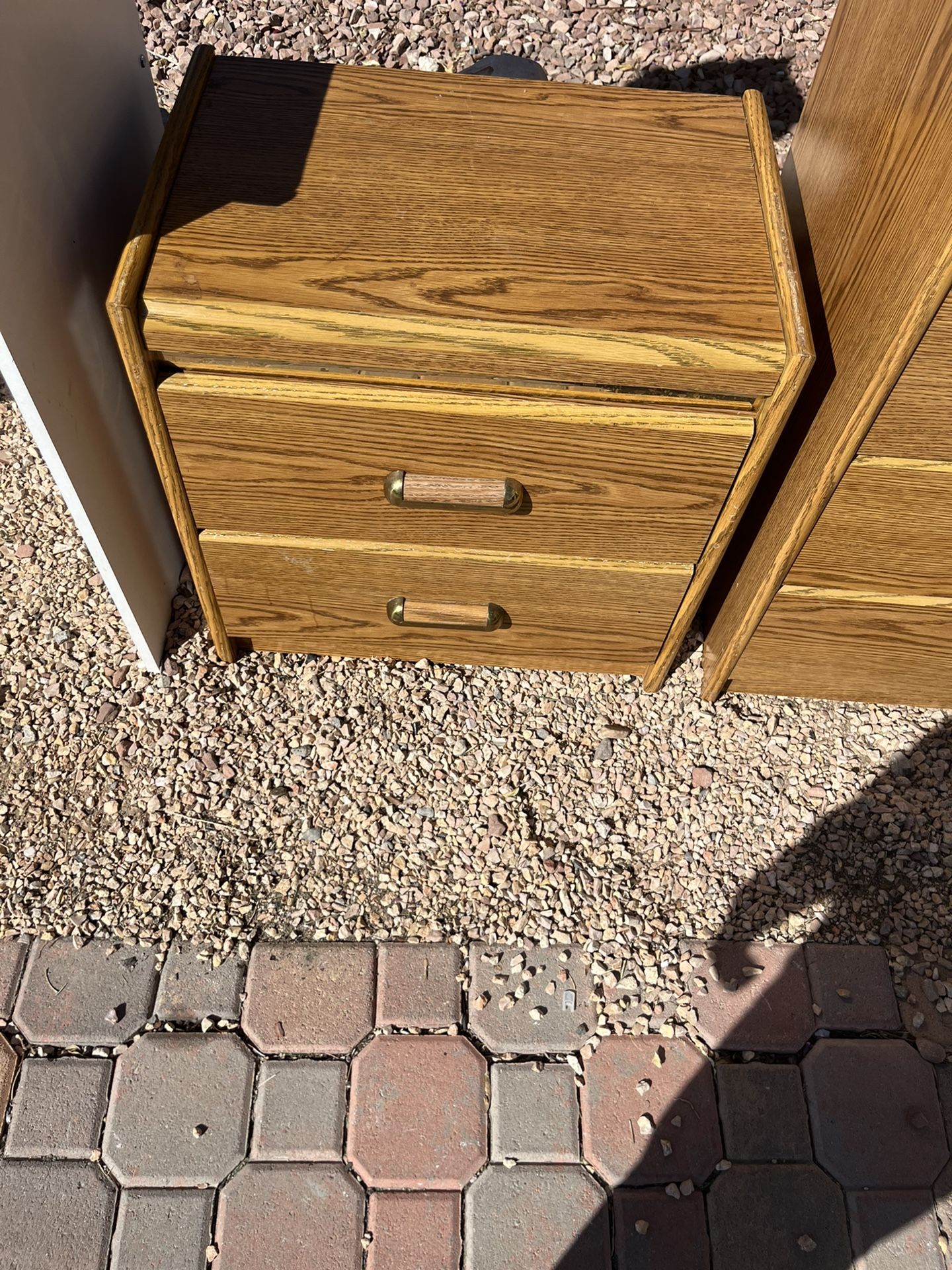 Dresser with two nightstands