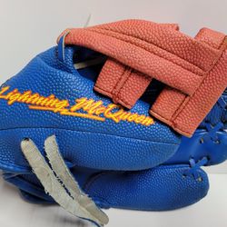 Disney Lightning Mc Queen Form Cars Kids Sports Baseball Glove Red And Blue  Thumbnail