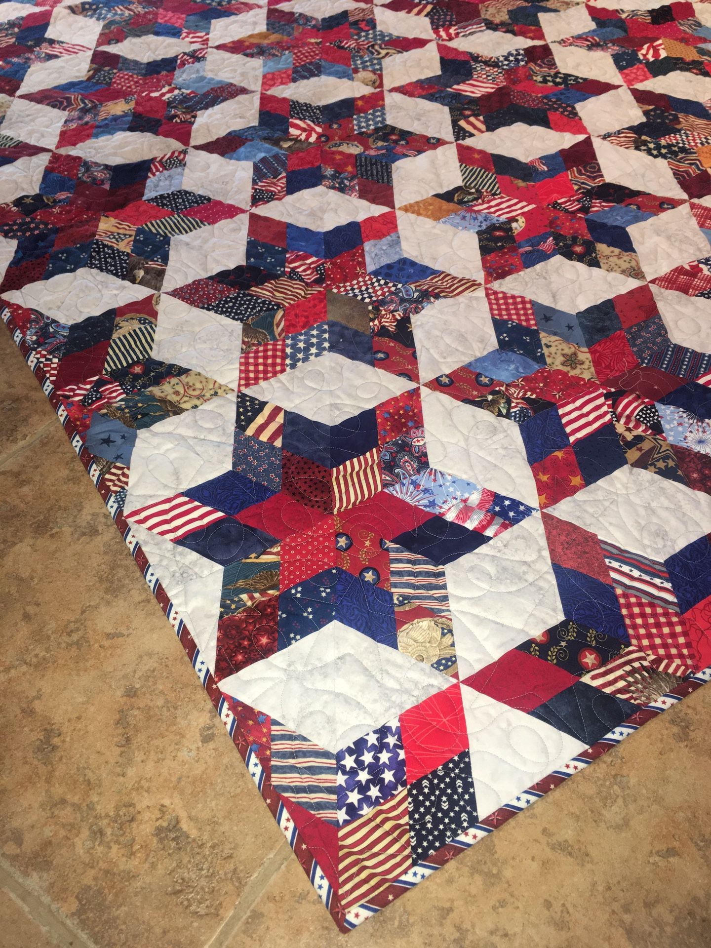 Reversible Handmade “Quilt of Valor”