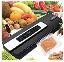 NEW IN BOX   Wancle Vacuum Sealer Machine, Automatic Vacuum Sealers, Led Indicator Lights, Dry & Moist Food Modes, Easy to Clean, Black Thumbnail