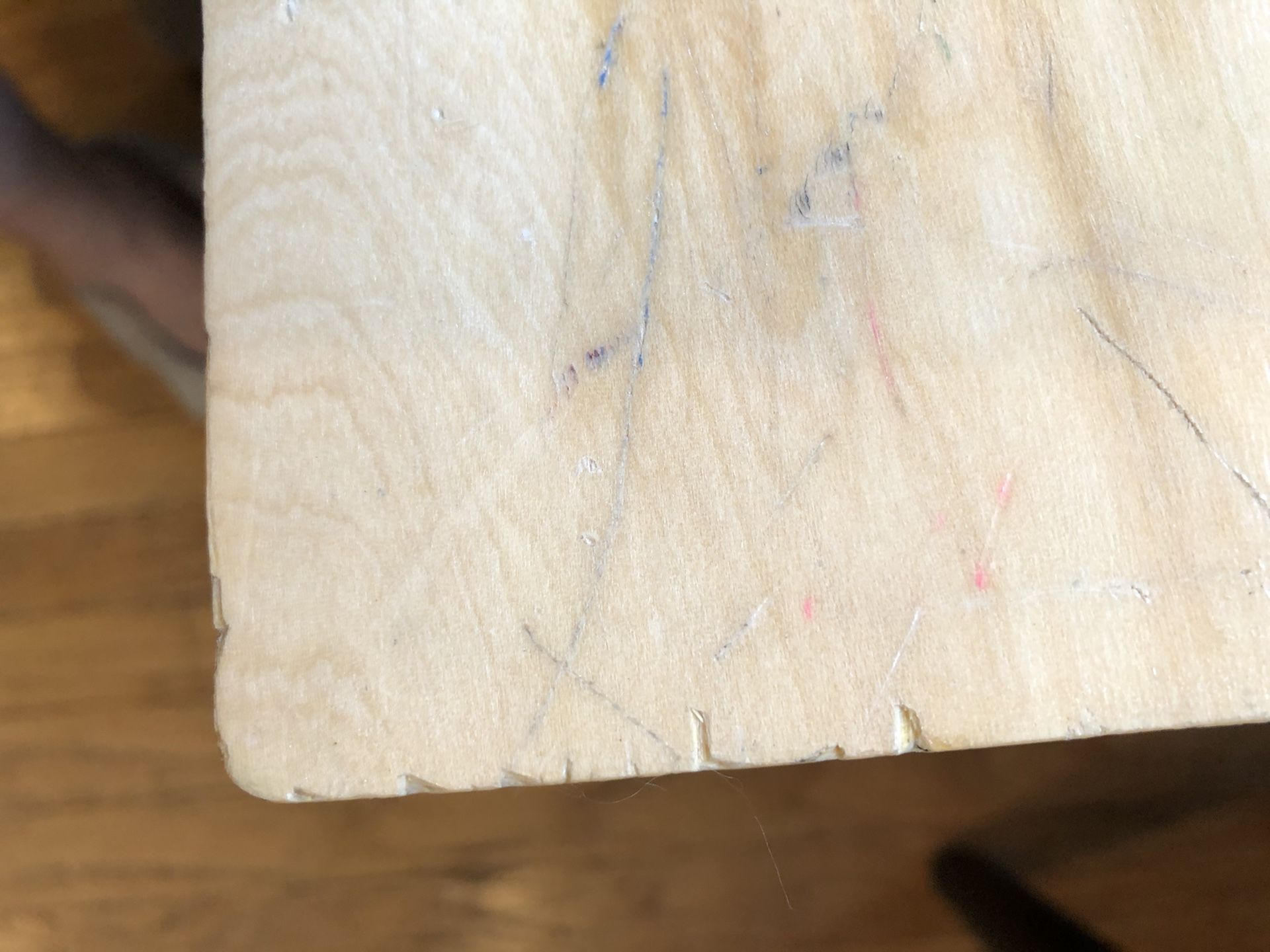 PBTeen inspired small table with 2 rolling storage bins