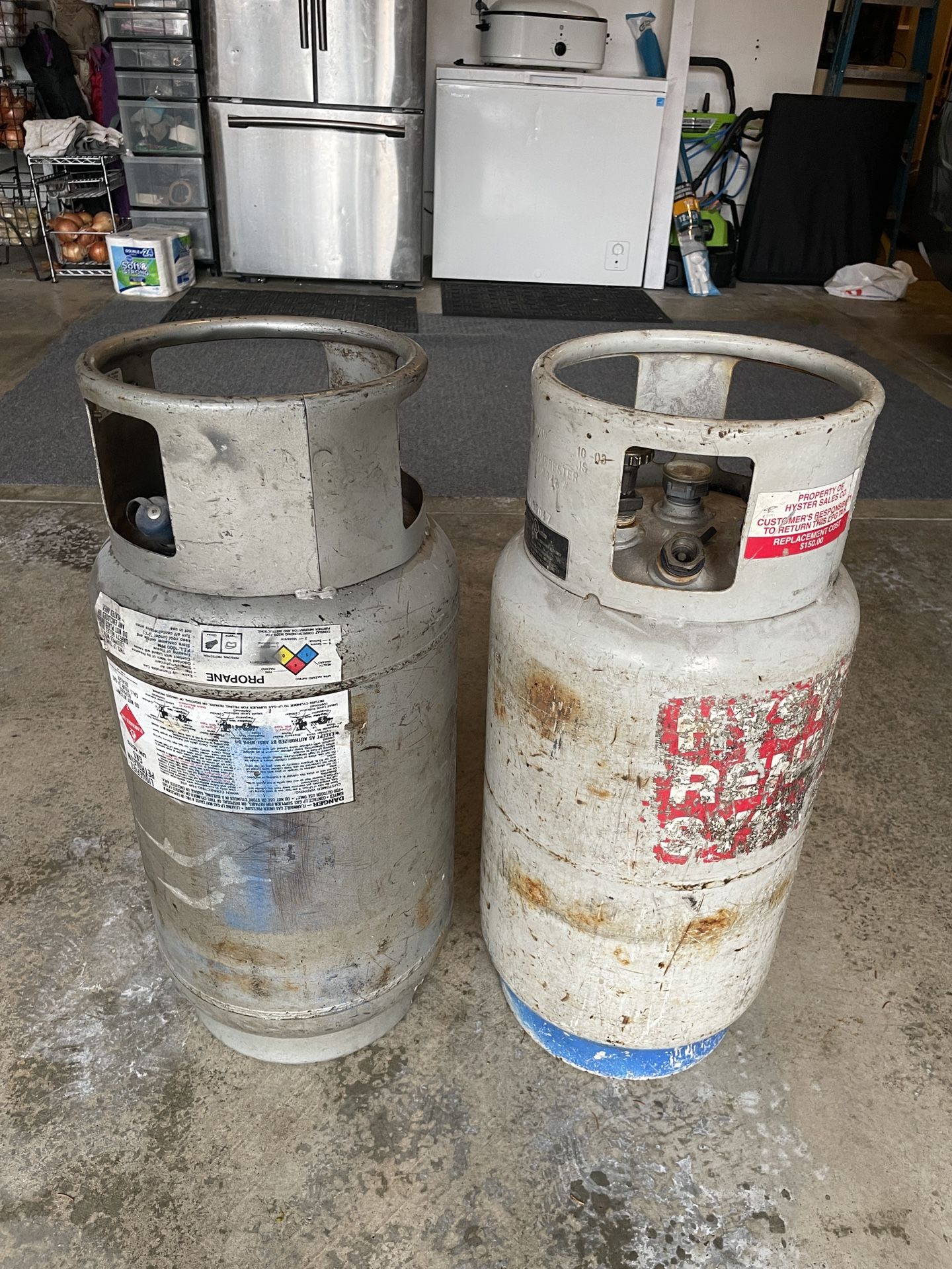 forklift tanks
