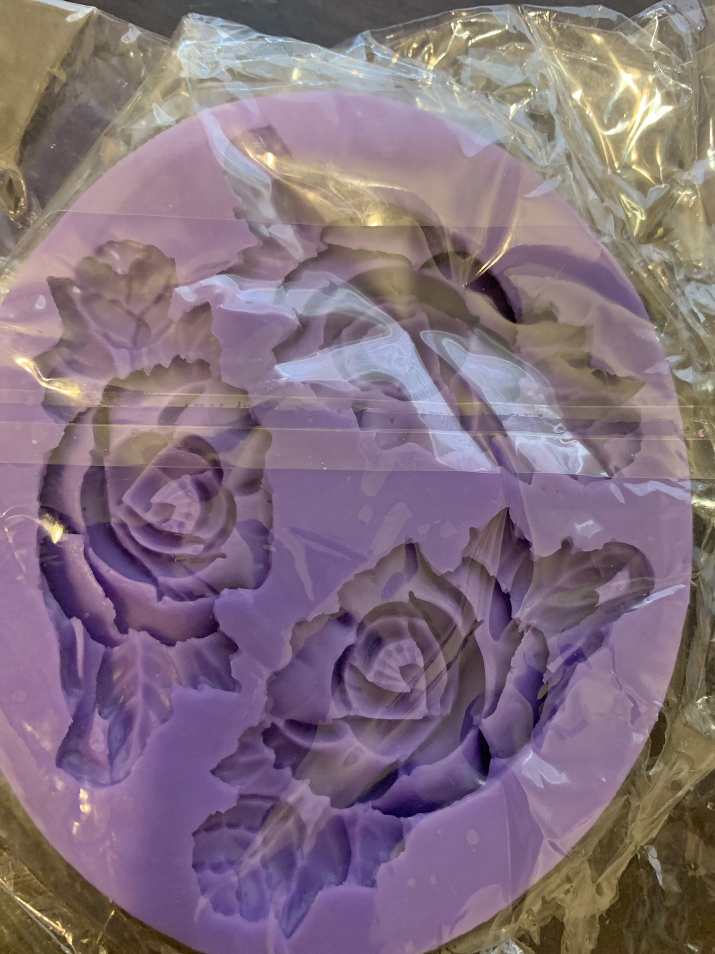 3D Rose Flowers Shaped Silicon Fondant/Chocolate Mold Fondant and Gum Paste Silicone Mold Baroque Rose