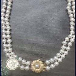 Bloomingdales Cultured Pearl Necklace  Thumbnail