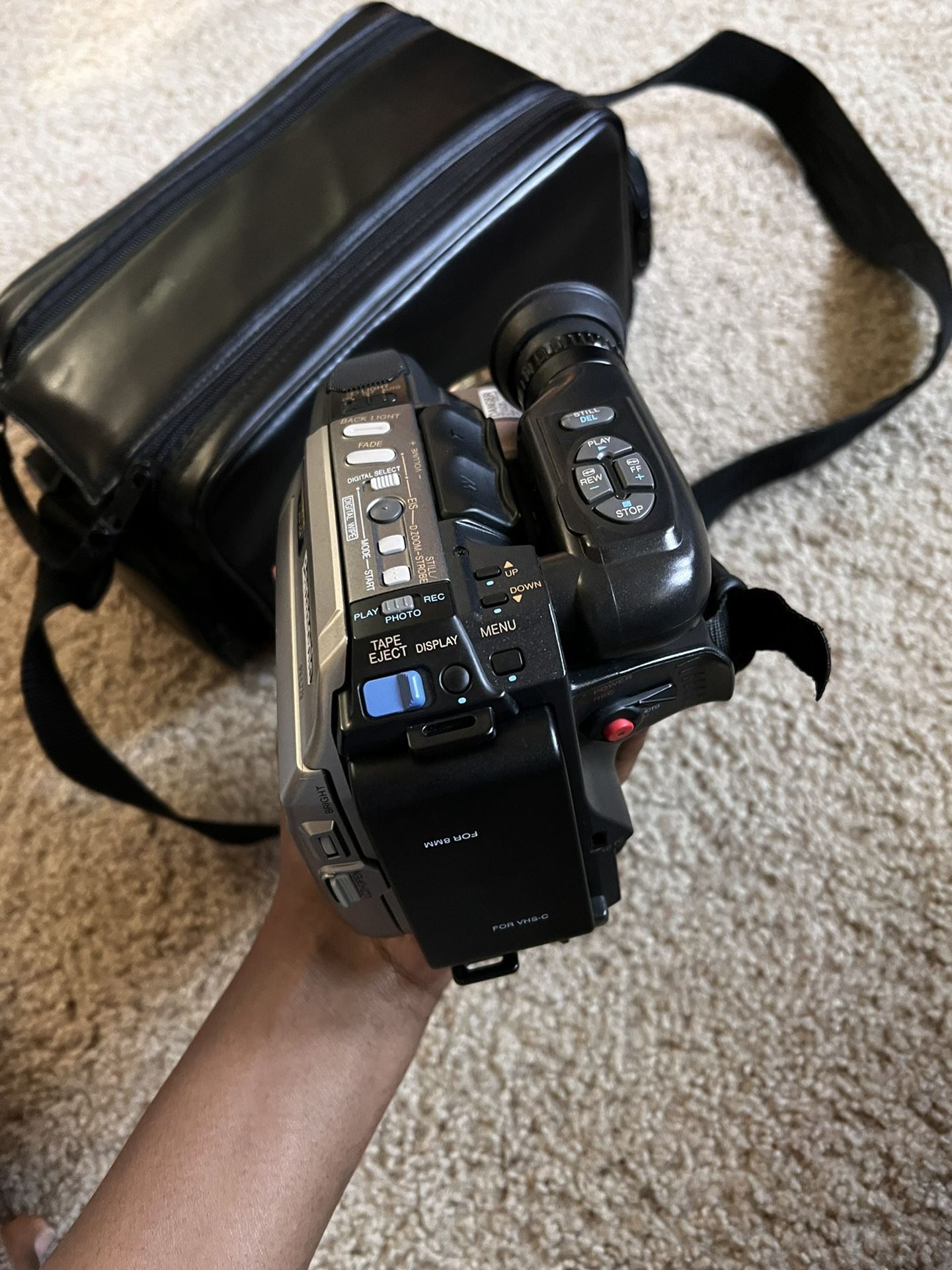 Panasonic VHS palmcorder with photoshot