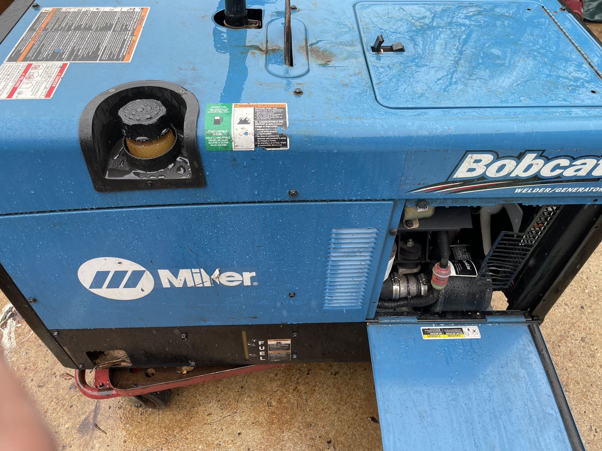 Miller Welder Generator Bobcat 250 Diesel Motor Low Hours 