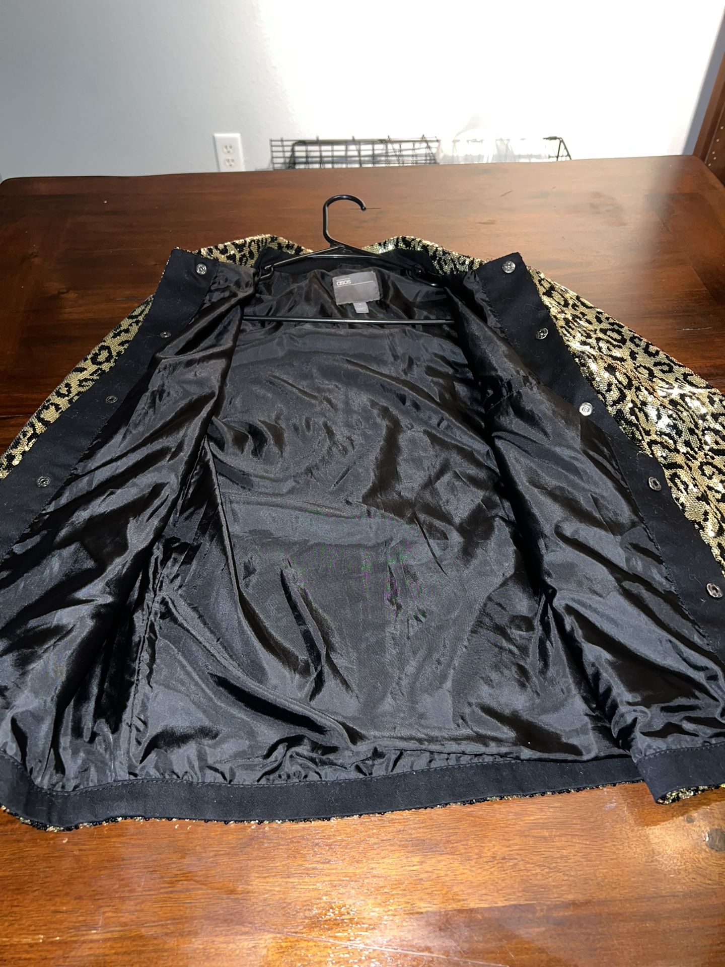 ASOS Sequined Leopard Jacket