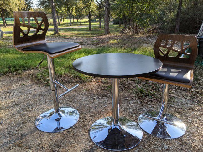 Bistro Table And Chairs Adjustable 