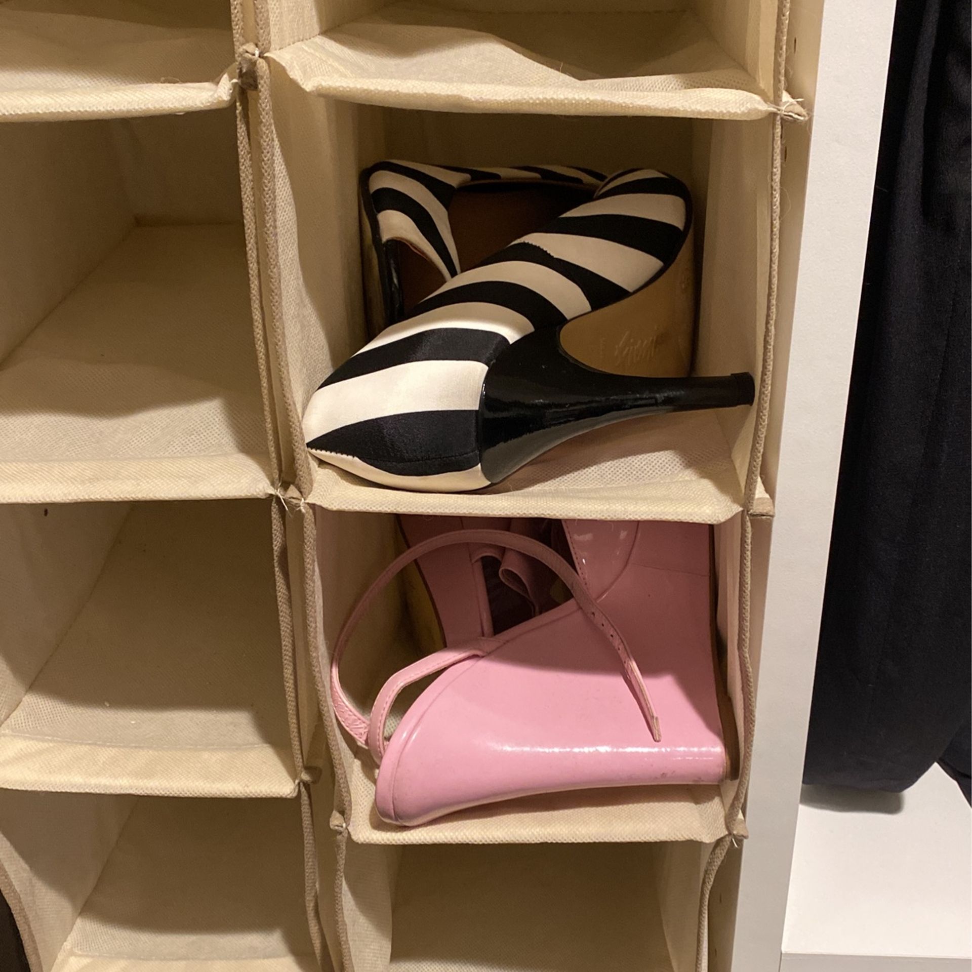 Shoe Organizer Rack Hanging Shoes Holder 10 Slots Or 20 Pairs Hanger Display Closet Storage