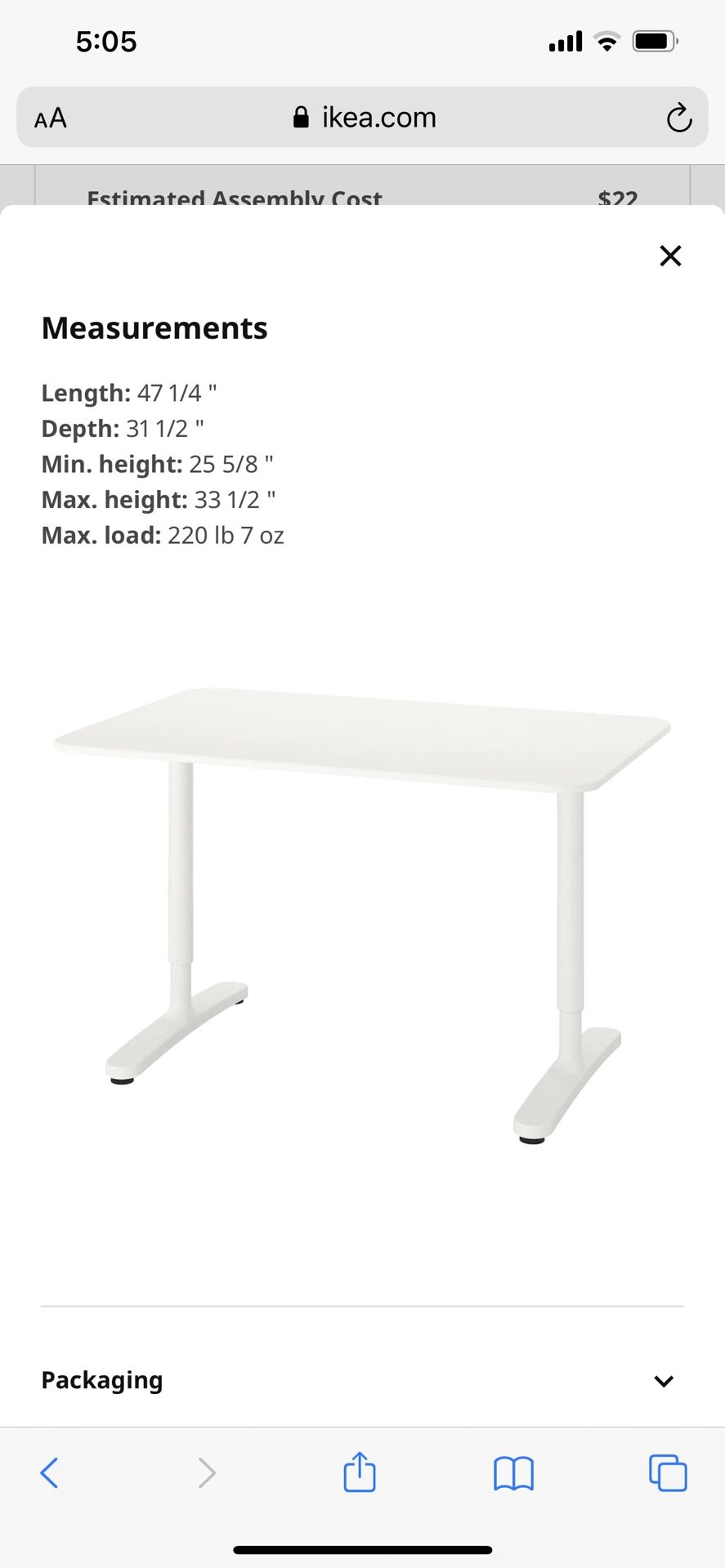 IKEA Computer Desk / Office Table