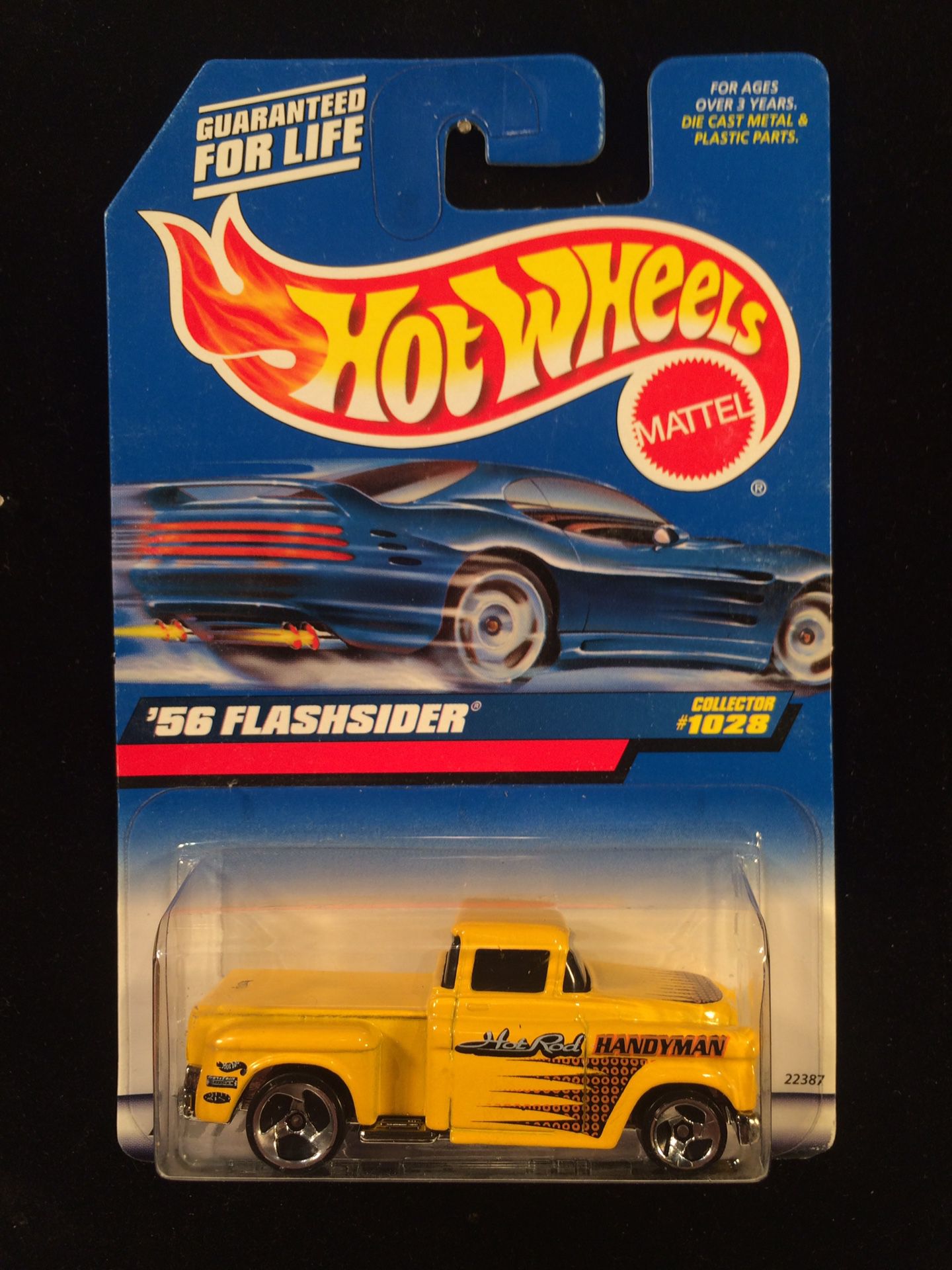 Hot Wheels ‘56 Flashsider Yellow 3 Spoke Variation