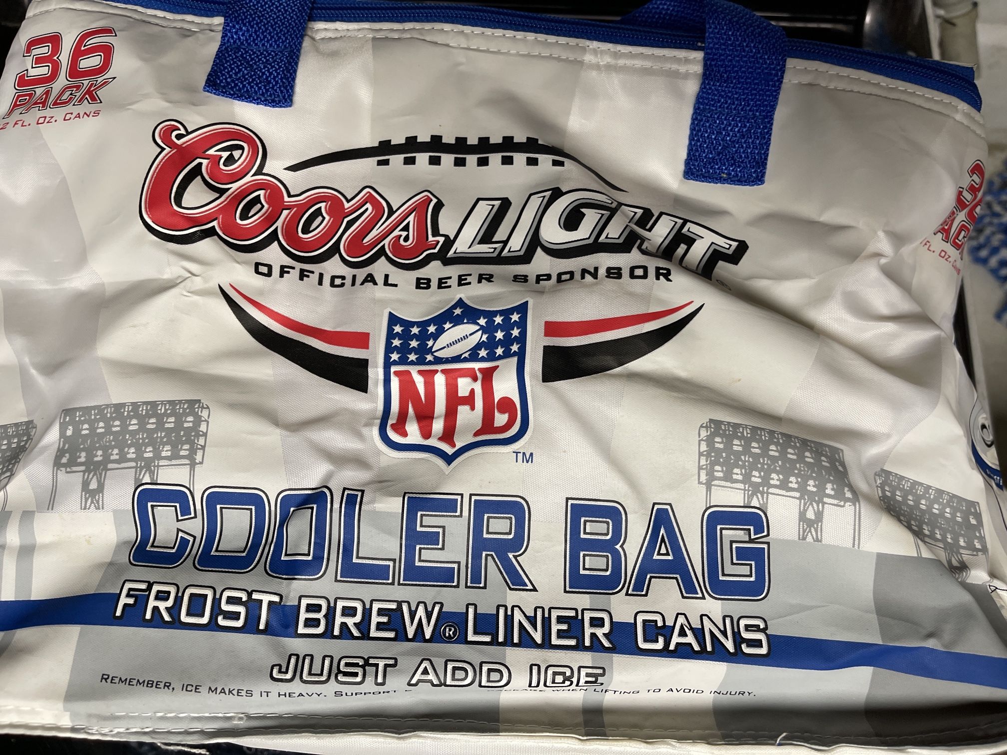 NFL Official 36 Pack Coors Light Cooler Bag 🥶