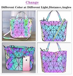 Luminous Geometric Purses for Women Crossbody Bags for Women Backpack Fanny Pack Tote bag Wallet Collection Amazon's Choice  Thumbnail