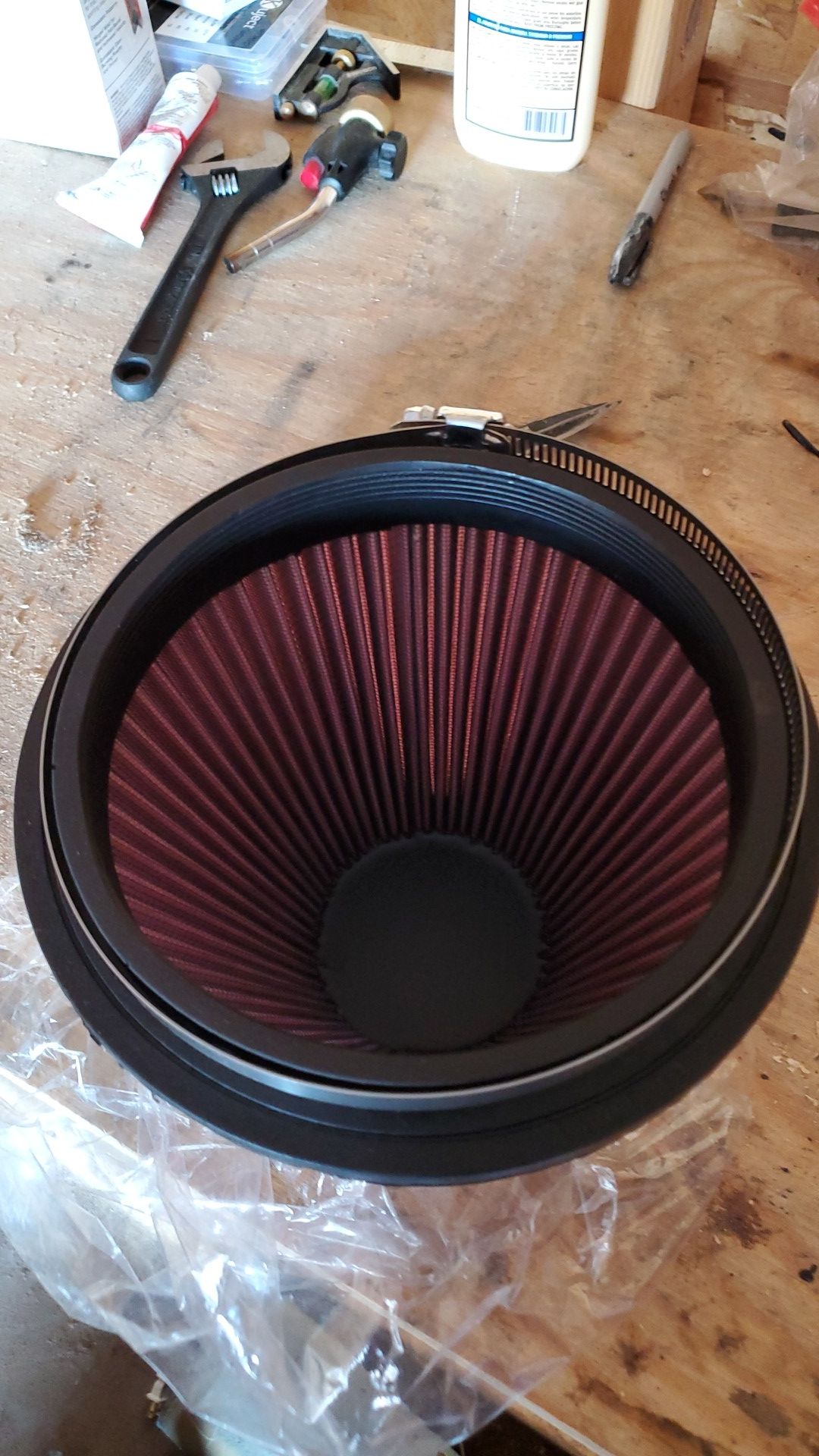 K&N 6" washable air filter