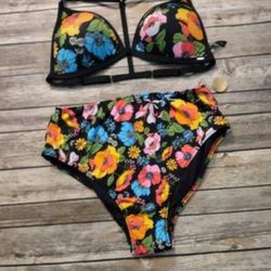 A black bathing suit multiple colors   Thumbnail