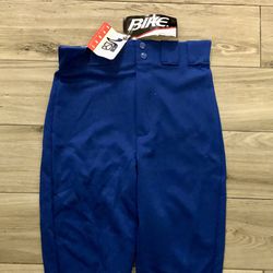 Bike Athletic Style 4108 Blue Adult Baseball Pants w/Belt Loops Size Small NEW Thumbnail