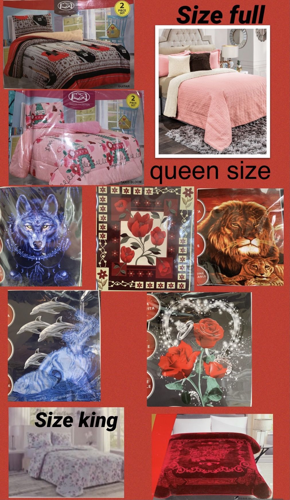 blankets(i have hundreds of items check everything check everything here just click my profile photo