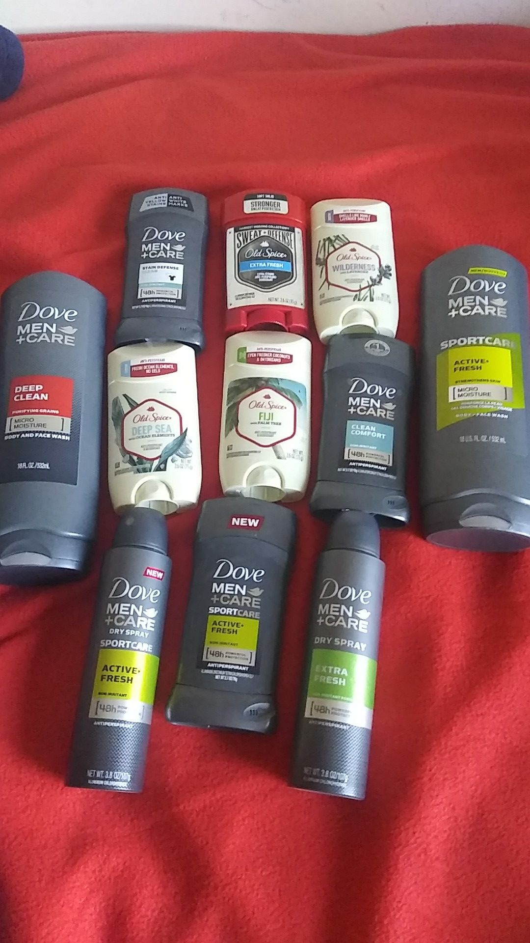 Dove body wash dove deoderant/old spice body wash and deoderant
