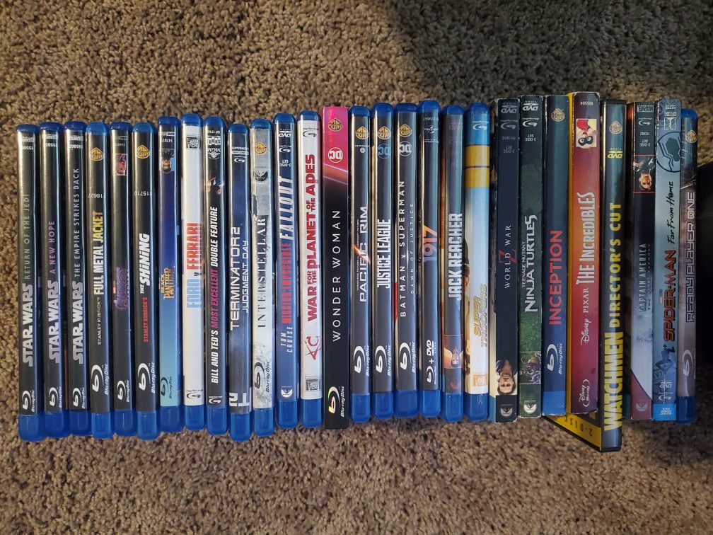 Collection Of Blu-Ray Movies