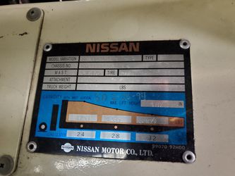 Nissan Forklift KCPH02A25PV 4700lb Thumbnail