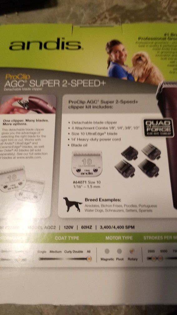 Andis Agc Super 2 Speed + Pet Clipper 
