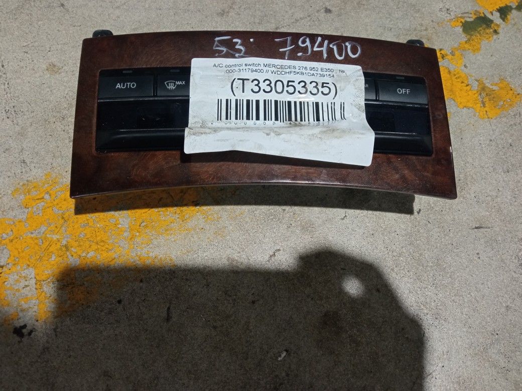 A/C Control Switch For 2013 Mercedes E-Class Stock 79400