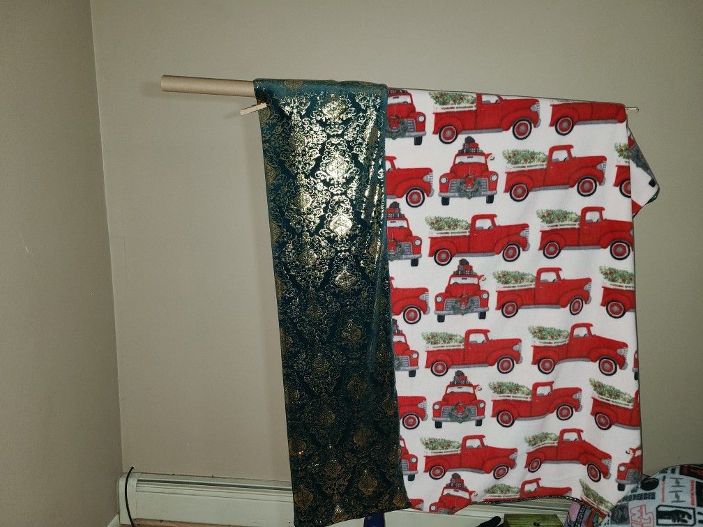 Hand made luxe and character fleece throw blankets