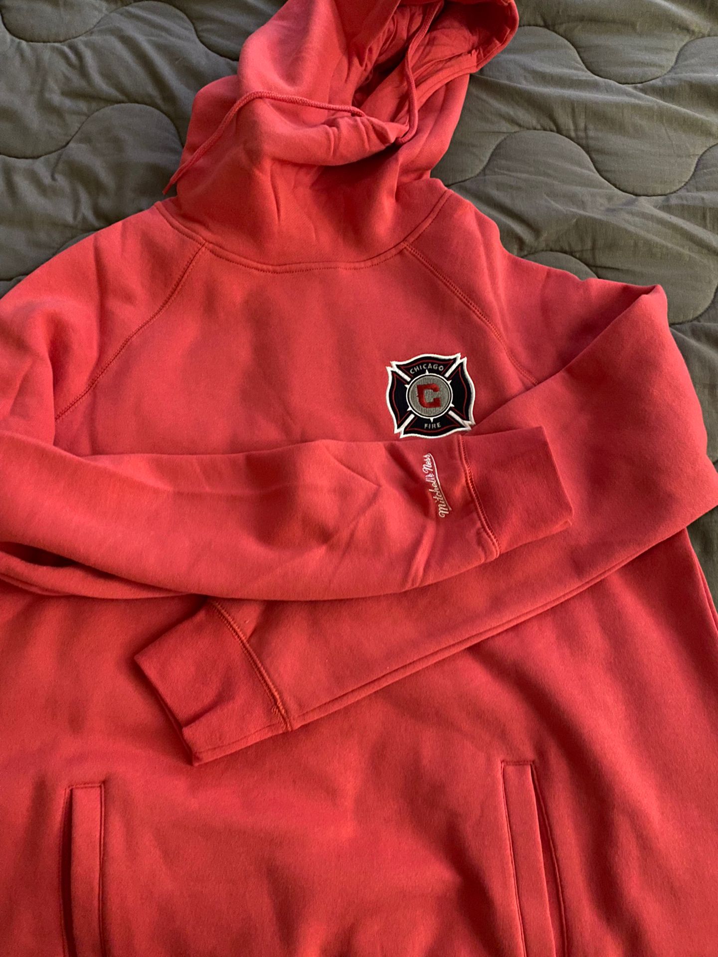 Chicago Fire Mitchell And Ness Adidas Hoodie Sweater 