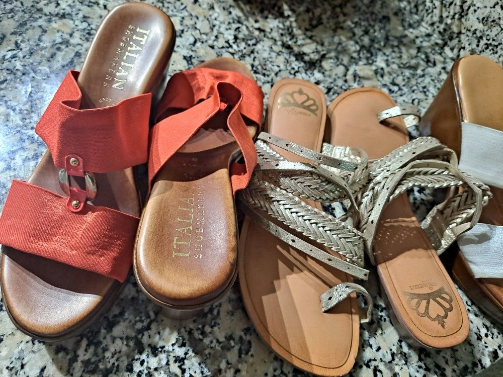 ***ALL SHOES MUST GO** BEST OFFERS WILL ACCEPT***Shoes Wedges HEELS And Boots Size 8-9