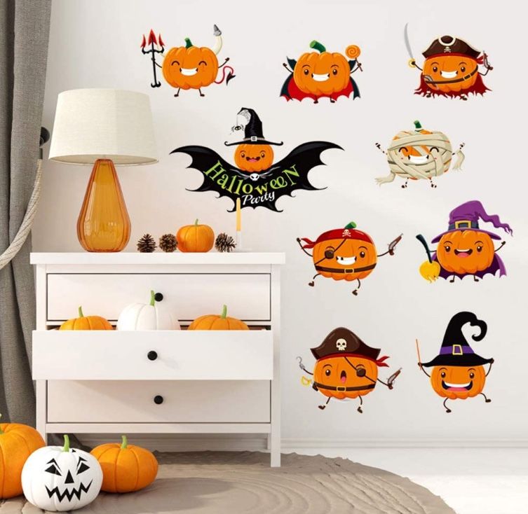 Halloween window clings pumpkins